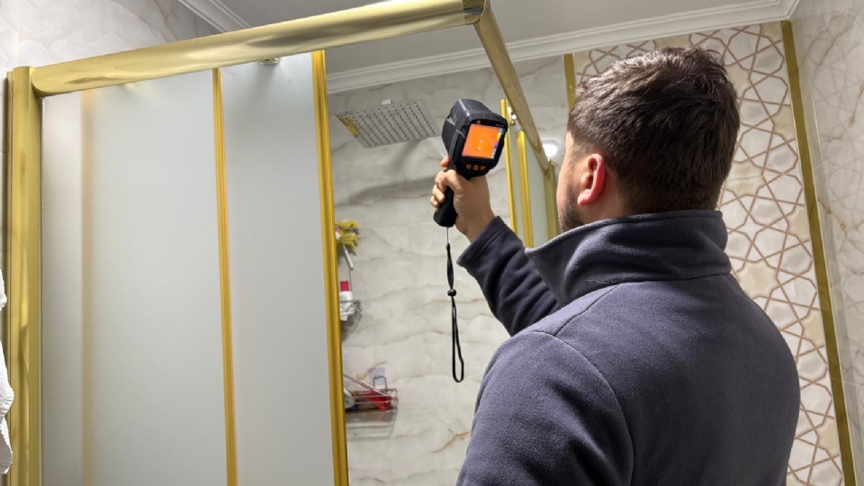 Termal kamera ile su kaçağı bulma