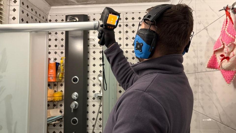 Termal kamera ile su kaçağı bulma